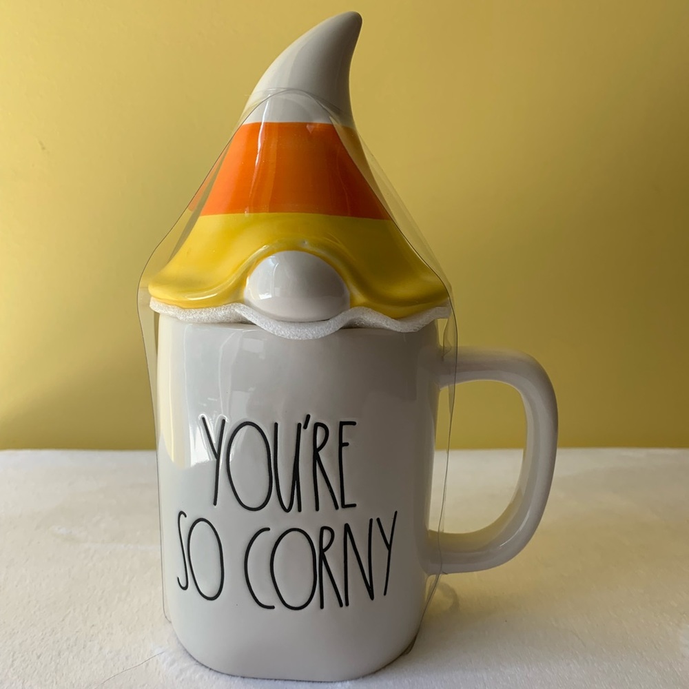 Rae Dunn You’re So Corny Gnome Topper Mug
